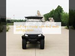 Modelo Golf Cart com configuração 4+2 lugares